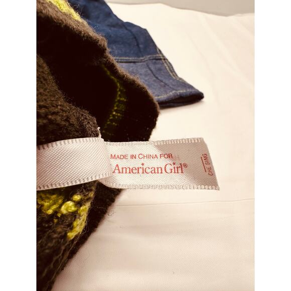 American Girl Bitty Baby Doll Gray Sweater and Jean Outfit 2 Piece Set - Picture 7 of 7